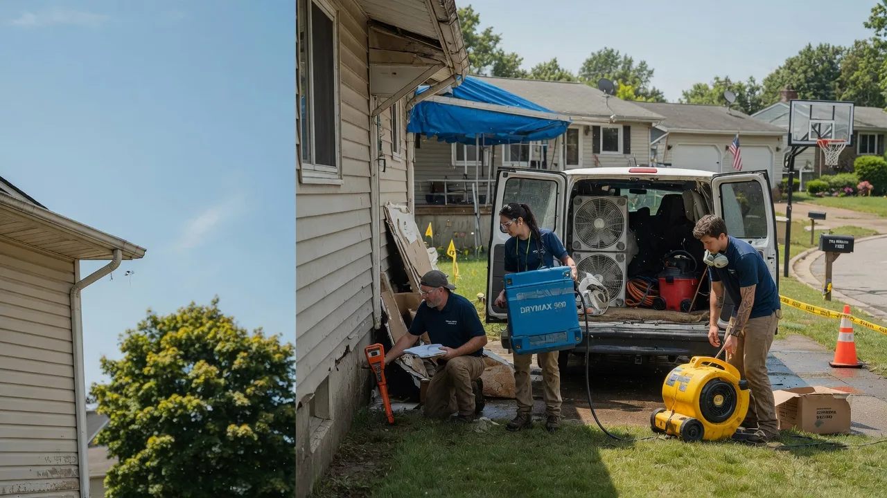 Ceiling Leak Cleanup in Lowell, OH near me